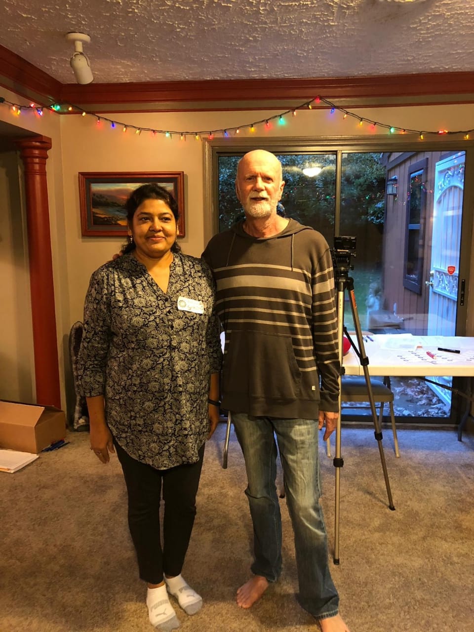 Shalini Saha with William Lee Rand, founder of ICRT